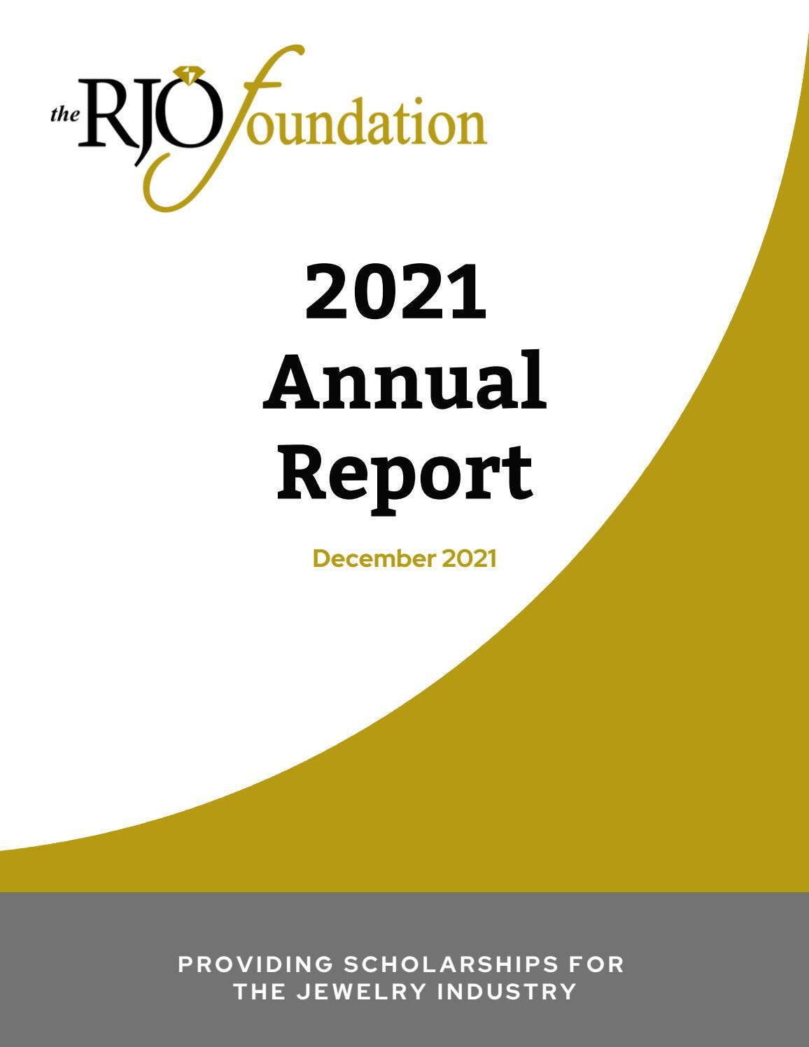 Andrew Greiser Rjo RJO Foundation 2021 Annual Report by RJO inc - Issuu