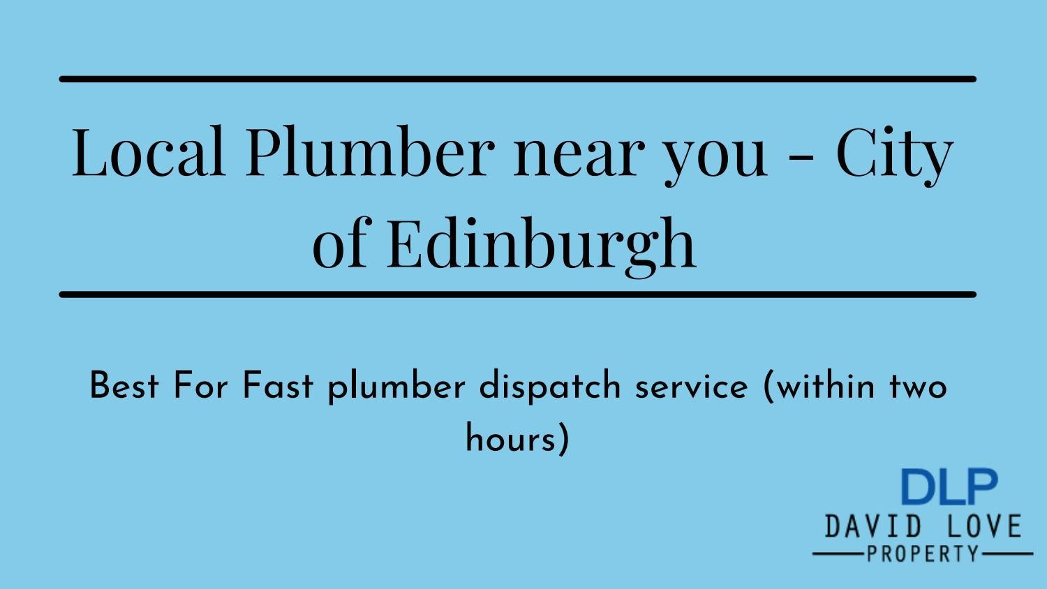 local plumbers near you City of Edinburgh David Love Electrical