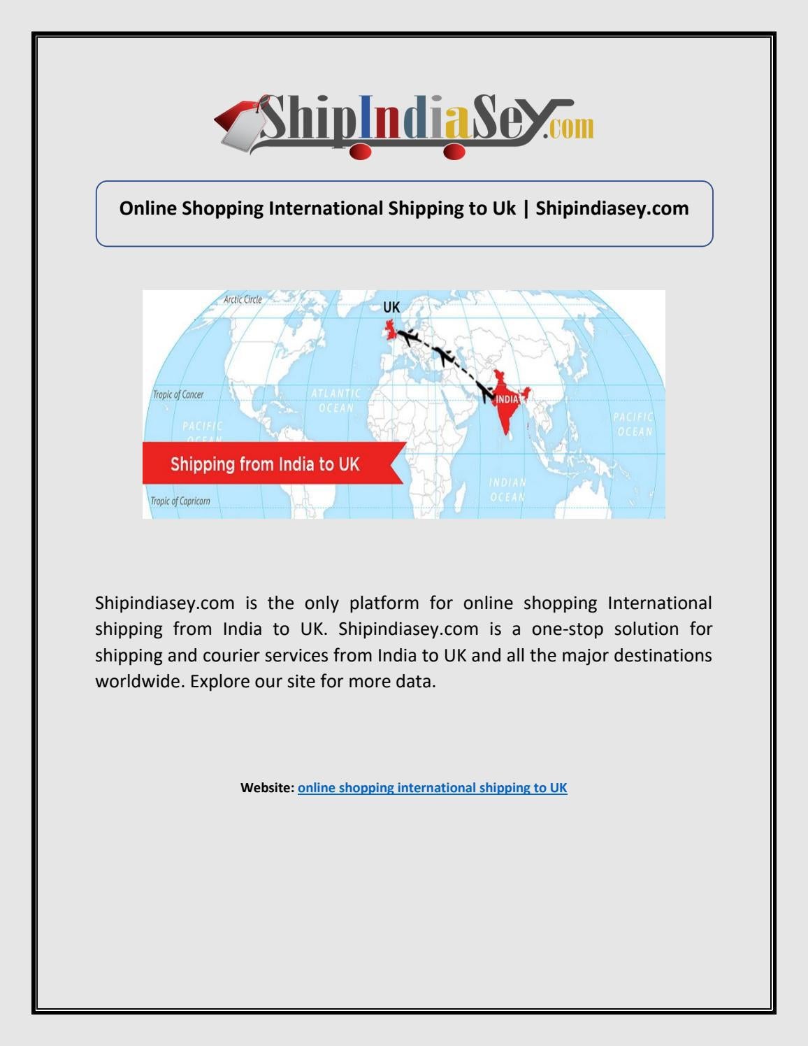 Online Shopping International Shipping to Uk by