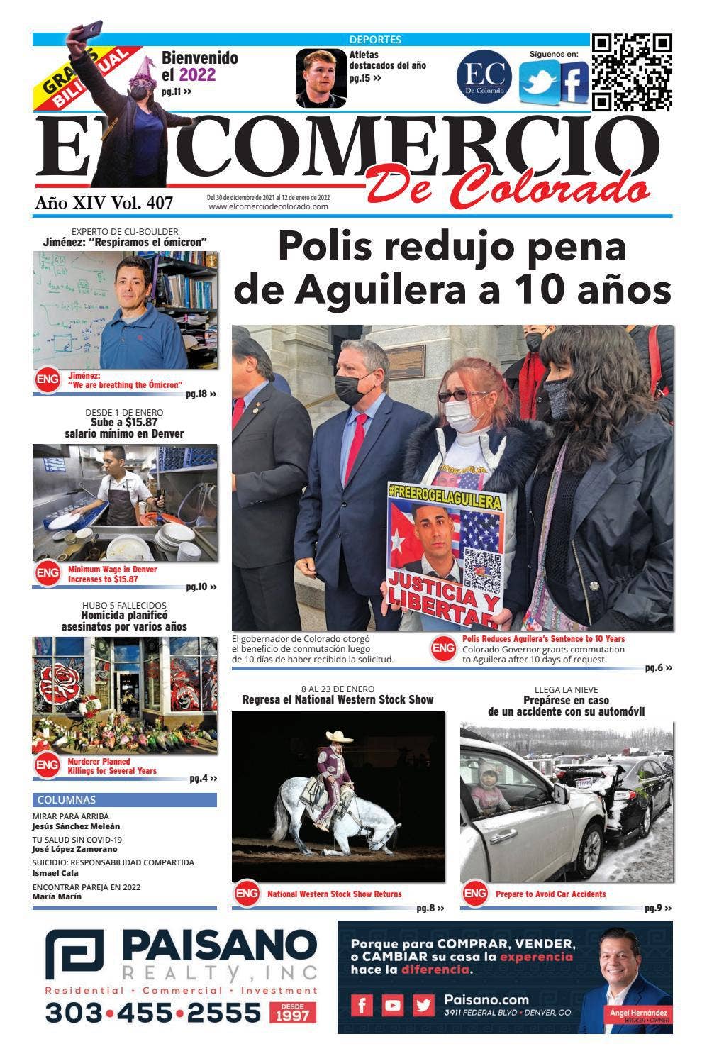 El Comercio de Colorado Edition 407 December 30th 2021 by El Comercio ...