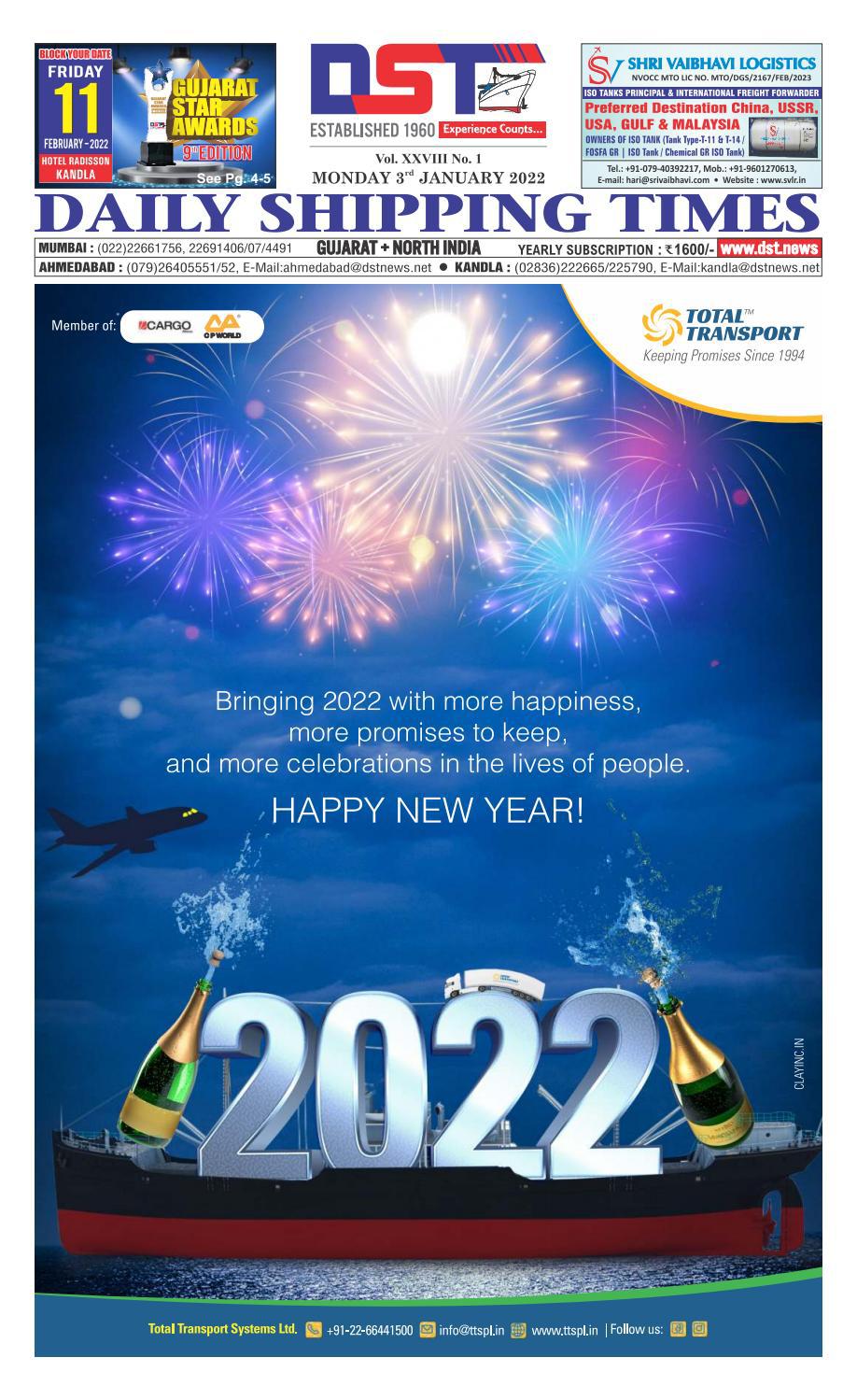 Guj 03 01 22 By Daily Shipping Times Issuu