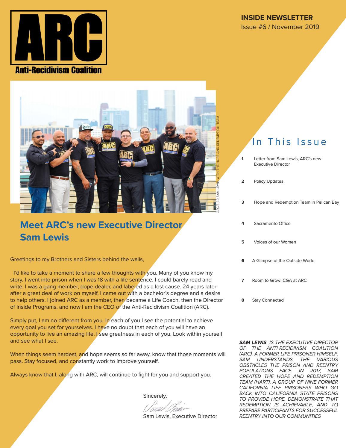 ARC Inside Newsletter - November 2019 by Anti-Recidivism Coalition (ARC ...