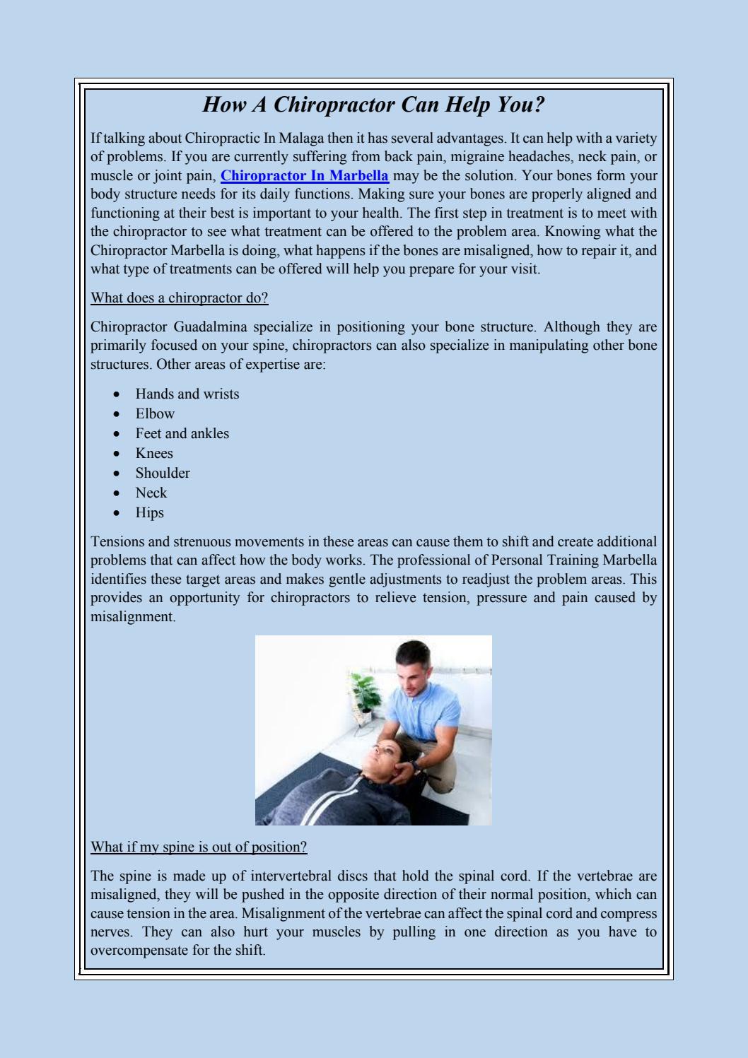 How A Chiropractor Can Help You By Nick Jonas Issuu How A Chiropractor Can Help You By Nick Jonas Issuu