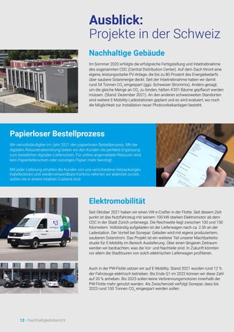 Sonepar Suisse 灯饰目录 · I Nachhaltigkeitsbericht 2021 第 12 页
