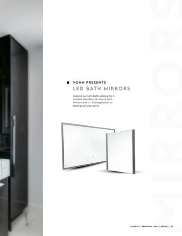 VONN - LED 卫浴 Mirrors and Cabinets 目录 第 11 页