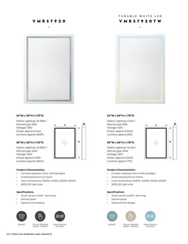VONN - LED 卫浴 Mirrors and Cabinets 目录 第 14 页