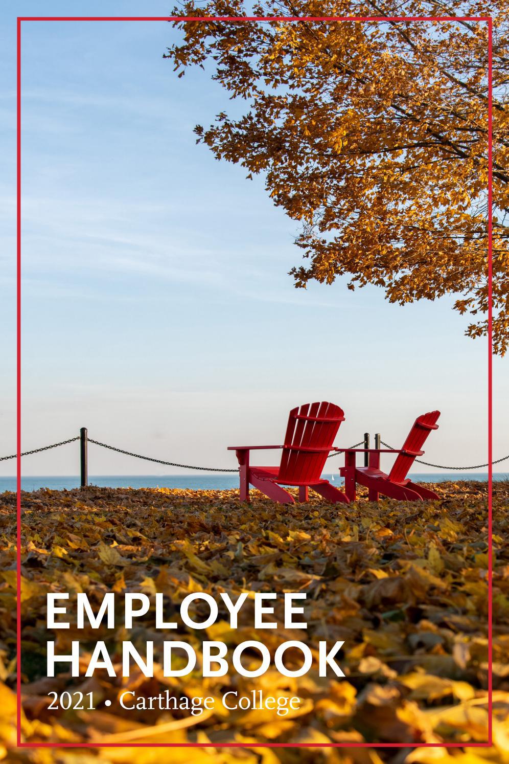 2021 Employee Handbook by Carthage College Issuu
