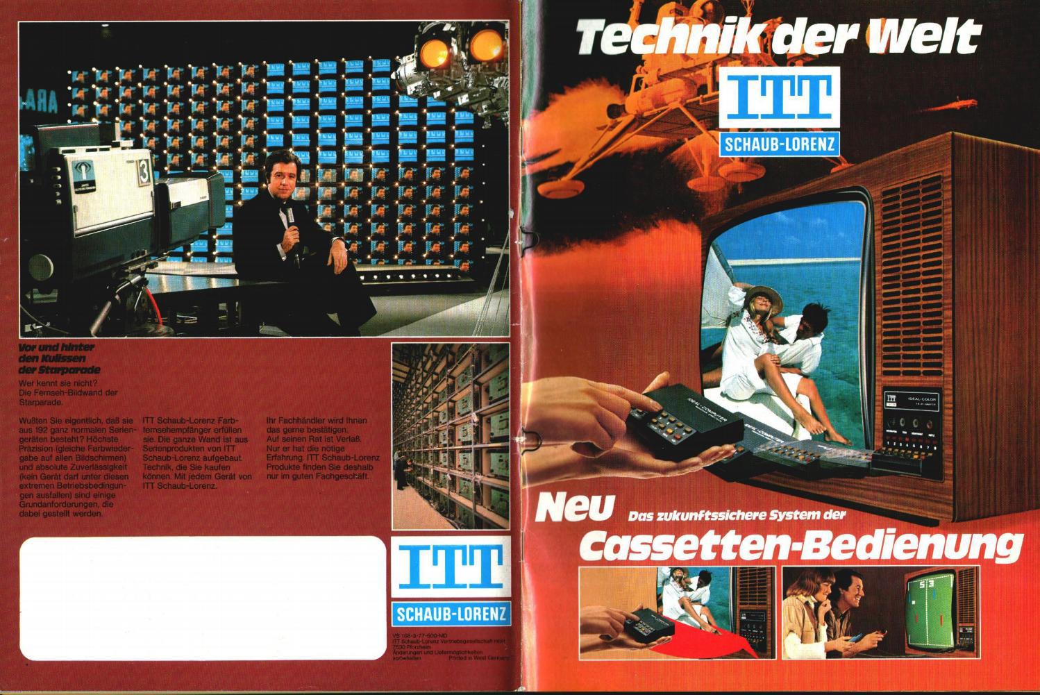 ITT Schaub-Lorenz Katalog 1977 - Technik der Welt - Gesamtprogramm by ...