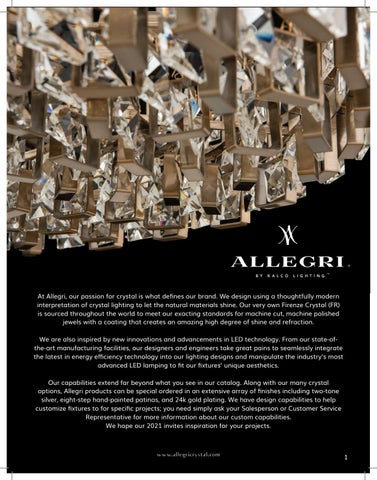 Kalco Lighting 2021 Master Catalog 灯饰目录 · Allegri by 第 2 页