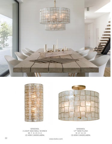 Kalco Lighting 2021 Master 灯饰目录 第 23 页