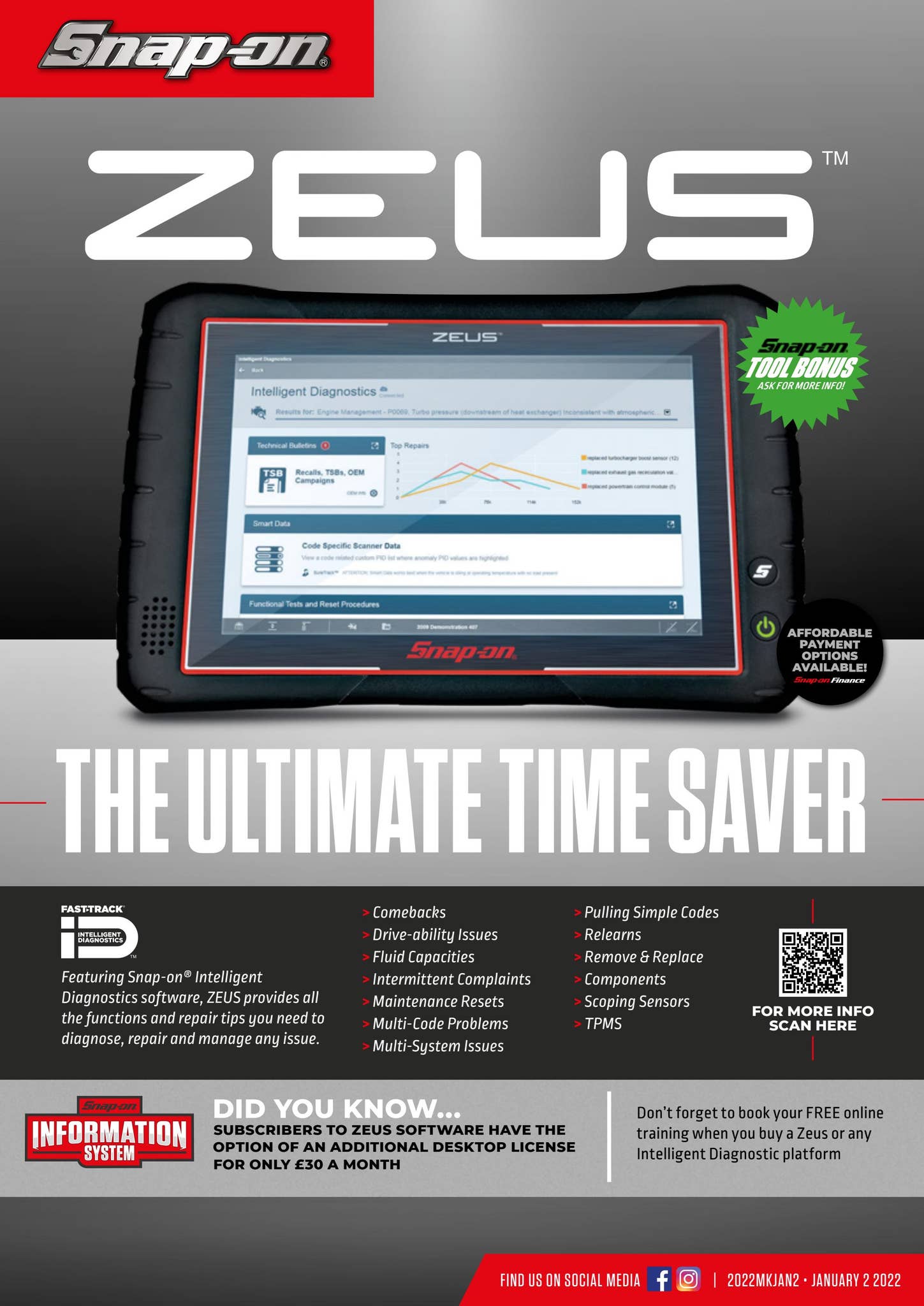 Snap On Date Code Decoder Snap-on Tools January 2 Flyer - UK by Snap-on Tools UK/IE - Issuu