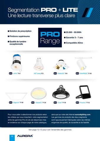Aurora Lighting 灯饰目录 · Distribution 2022 - 法国 第 10 页