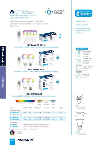 Aurora Lighting 灯饰目录 · Distribution 2022 - 法国 第 22 页