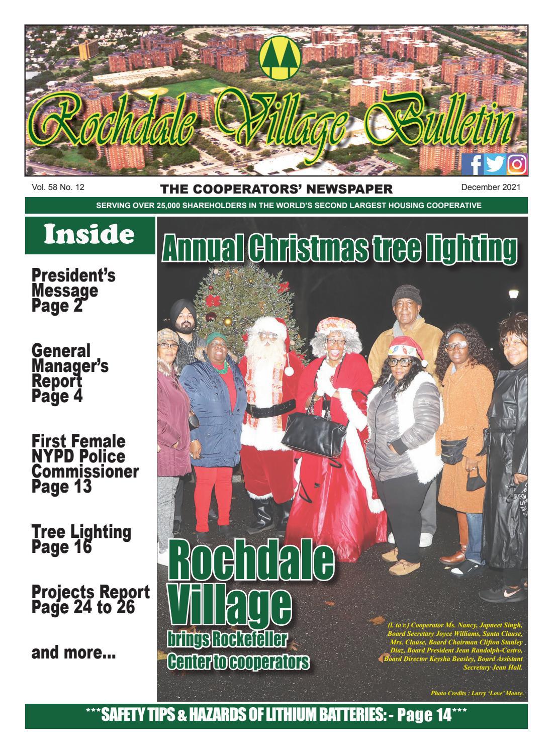 Rochdale Village Bulletin Newspaper December 2021 Edition by Rochdale