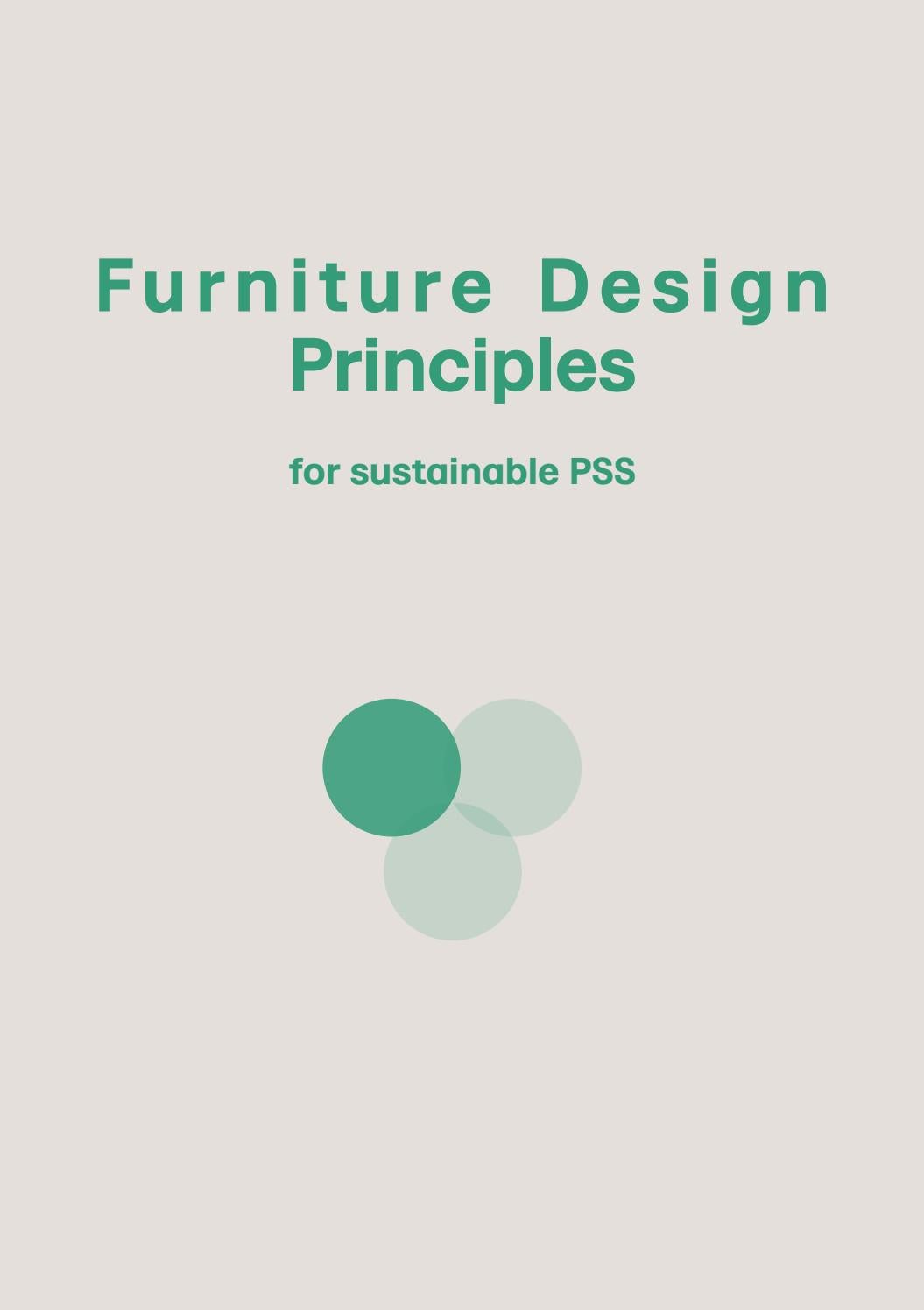 Furniture Design Principles for Sustainable PSS by xixi zhan Issuu