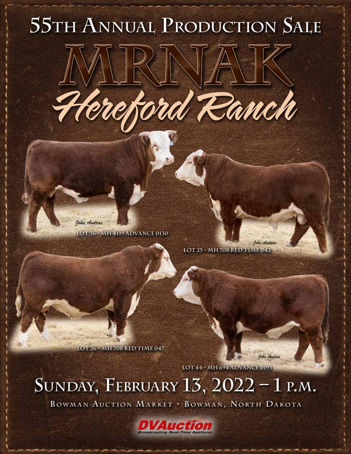 Mrnak Hereford Ranch Annual Production Sale by American Hereford