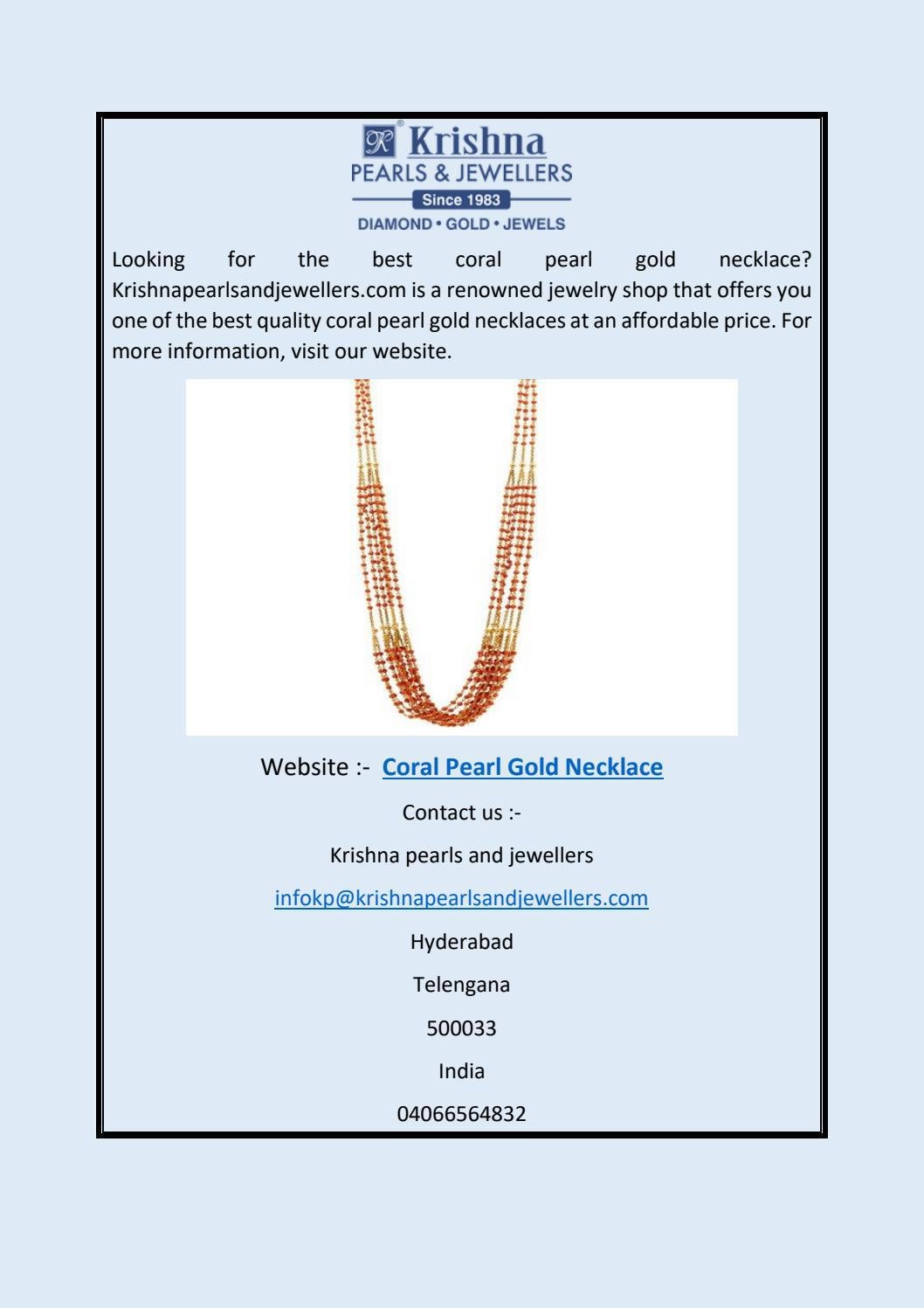Kora Silver Pearl Necklace