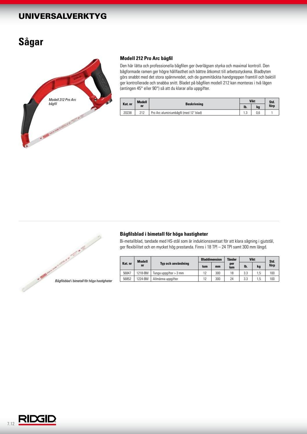 RIDGID_Catalog_SV by RIDGID Europe Issuu