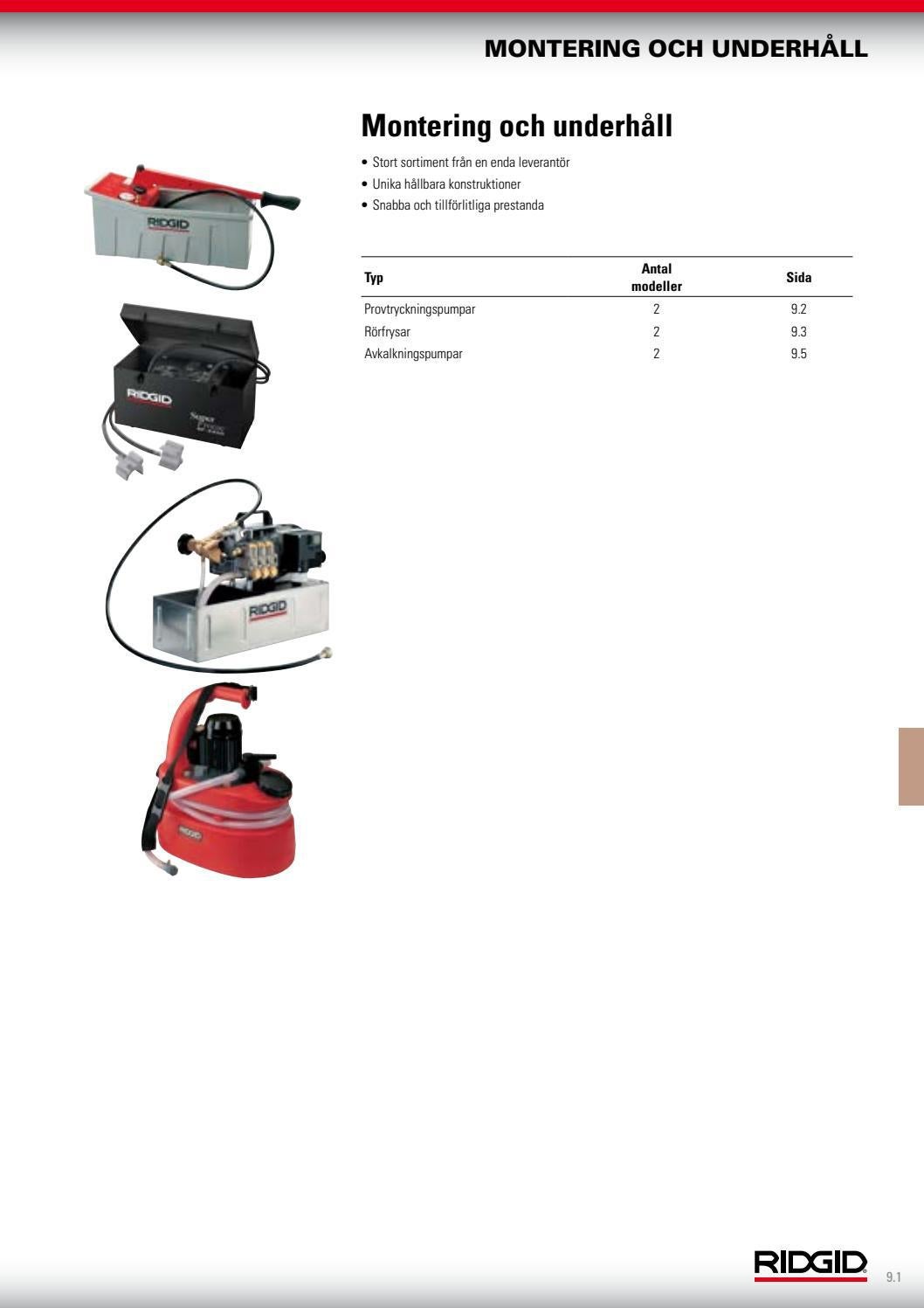 RIDGID_Catalog_SV by RIDGID Europe Issuu