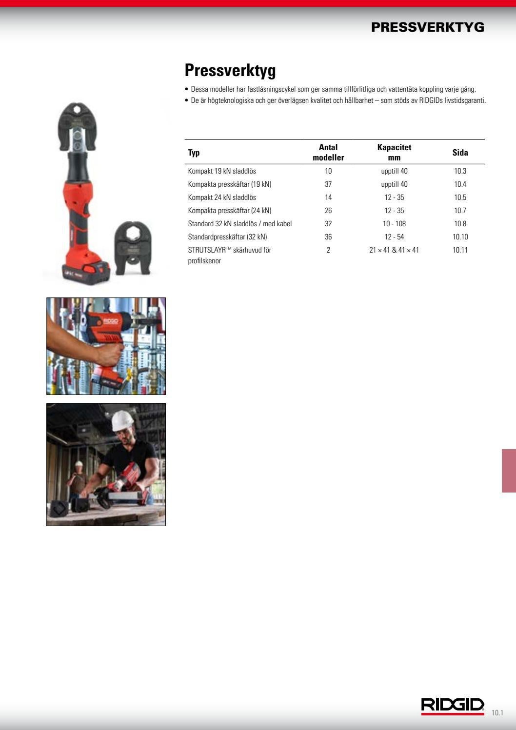 RIDGID_Catalog_SV by RIDGID Europe Issuu