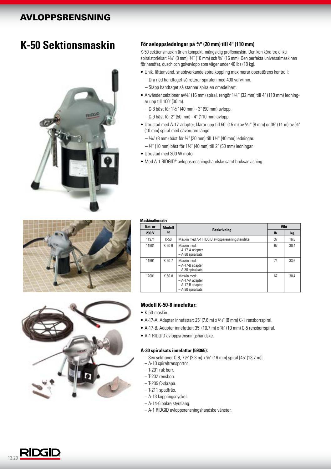 RIDGID_Catalog_SV by RIDGID Europe Issuu