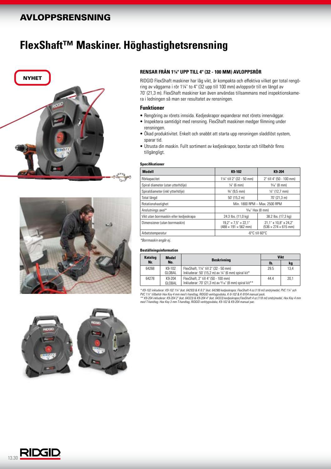 RIDGID_Catalog_SV by RIDGID Europe Issuu