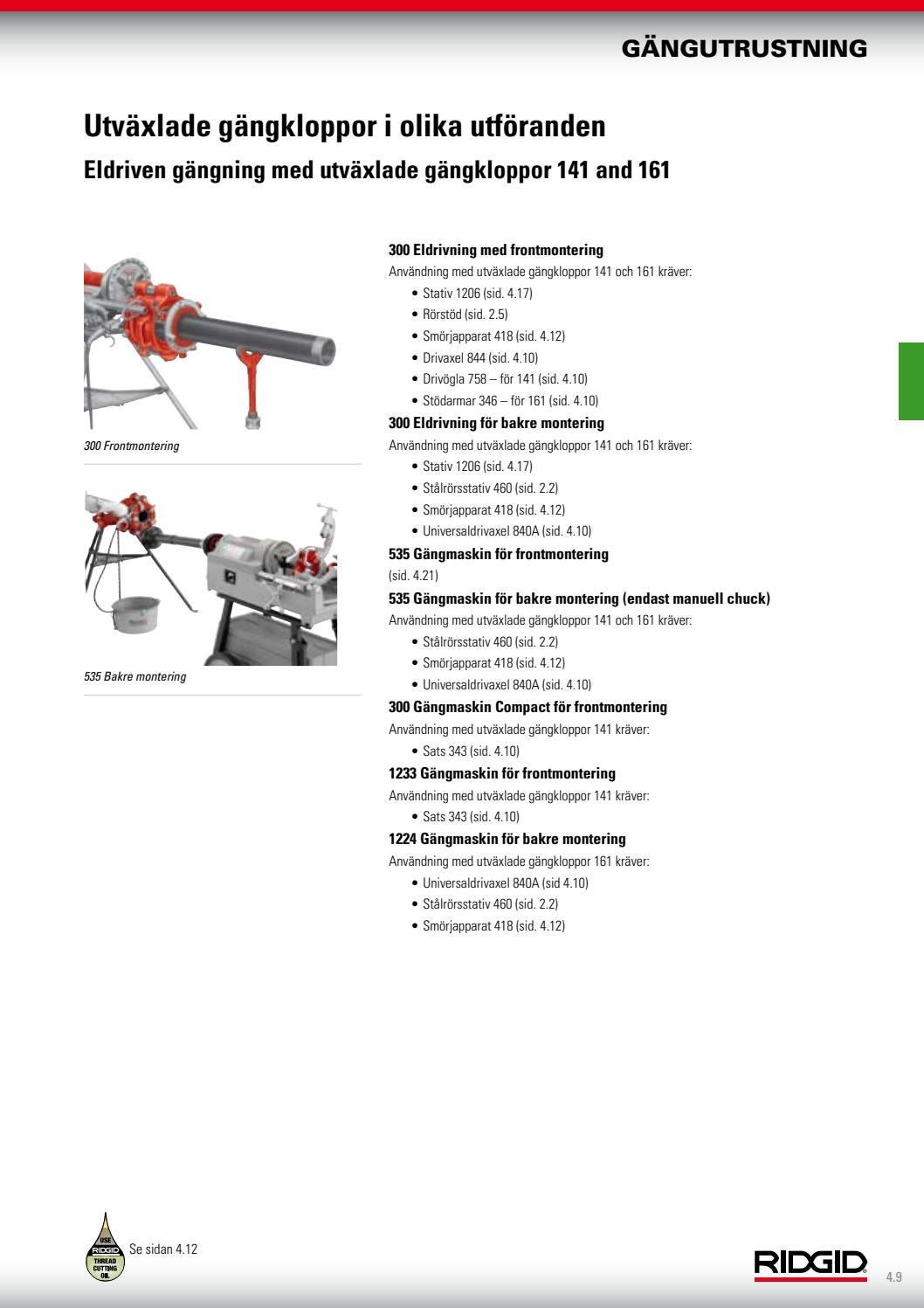 RIDGID_Catalog_SV by RIDGID Europe Issuu