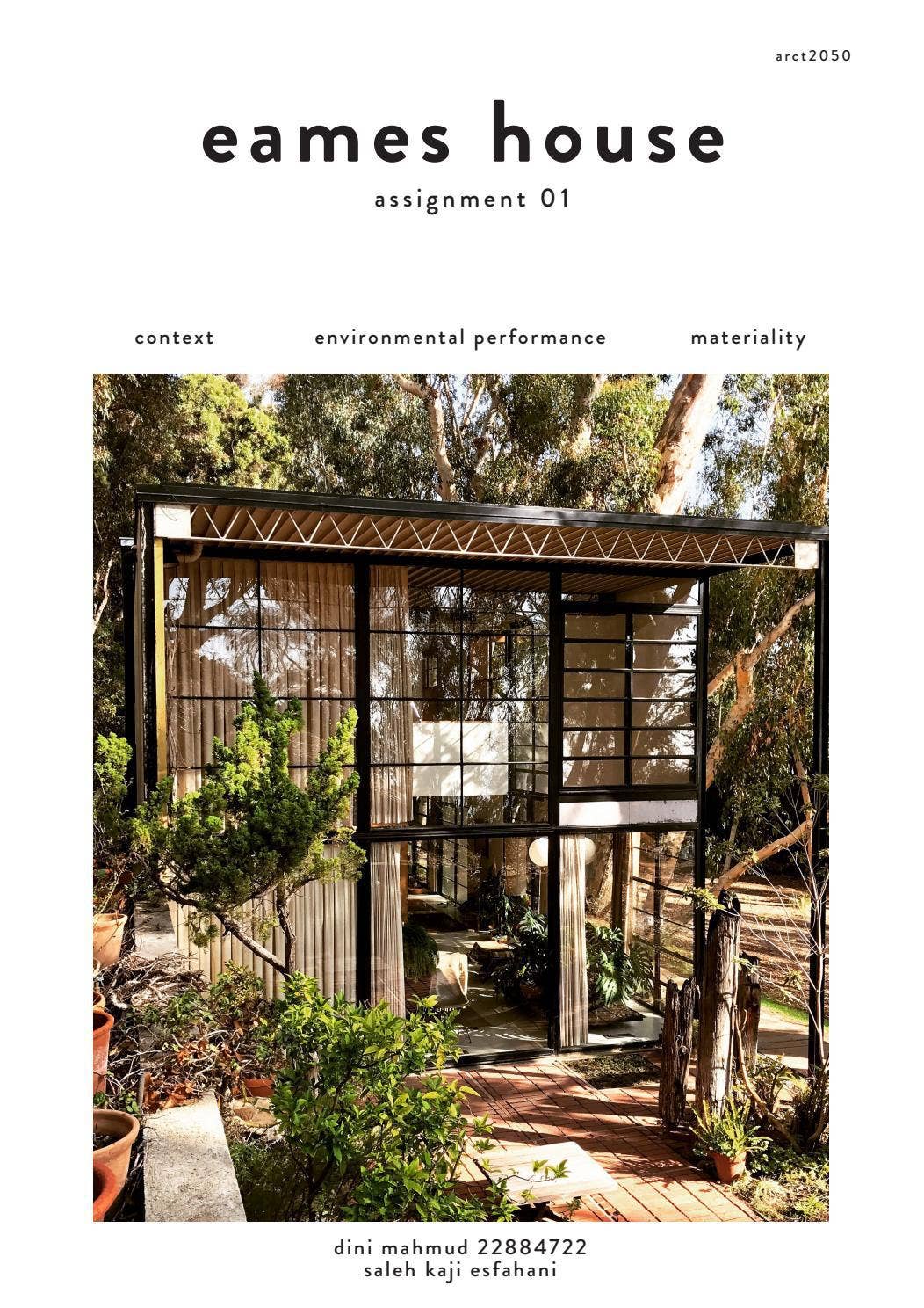 Eames House - Environmental Performance by Dini Mahmud - Issuu