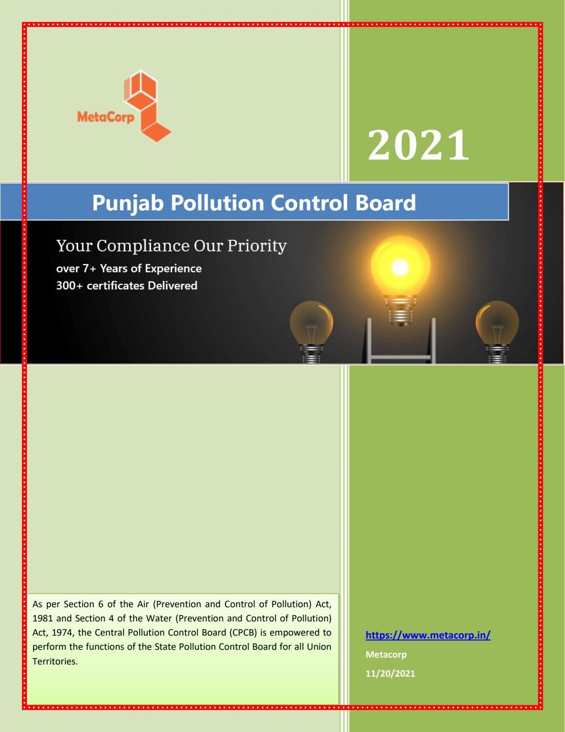 Punjab Pollution Control Board by Metacorp Issuu