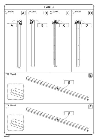 ASSEMBLY INSTRUCTION SOMBRERO CANOPY ALUMINUM 10X10 第 2 页