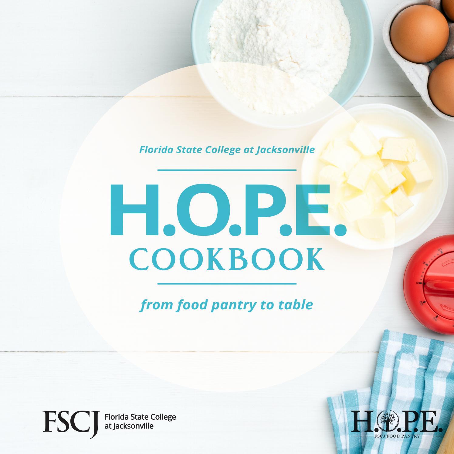 HOPE Food Pantry Cookbook by fscjpublications Issuu