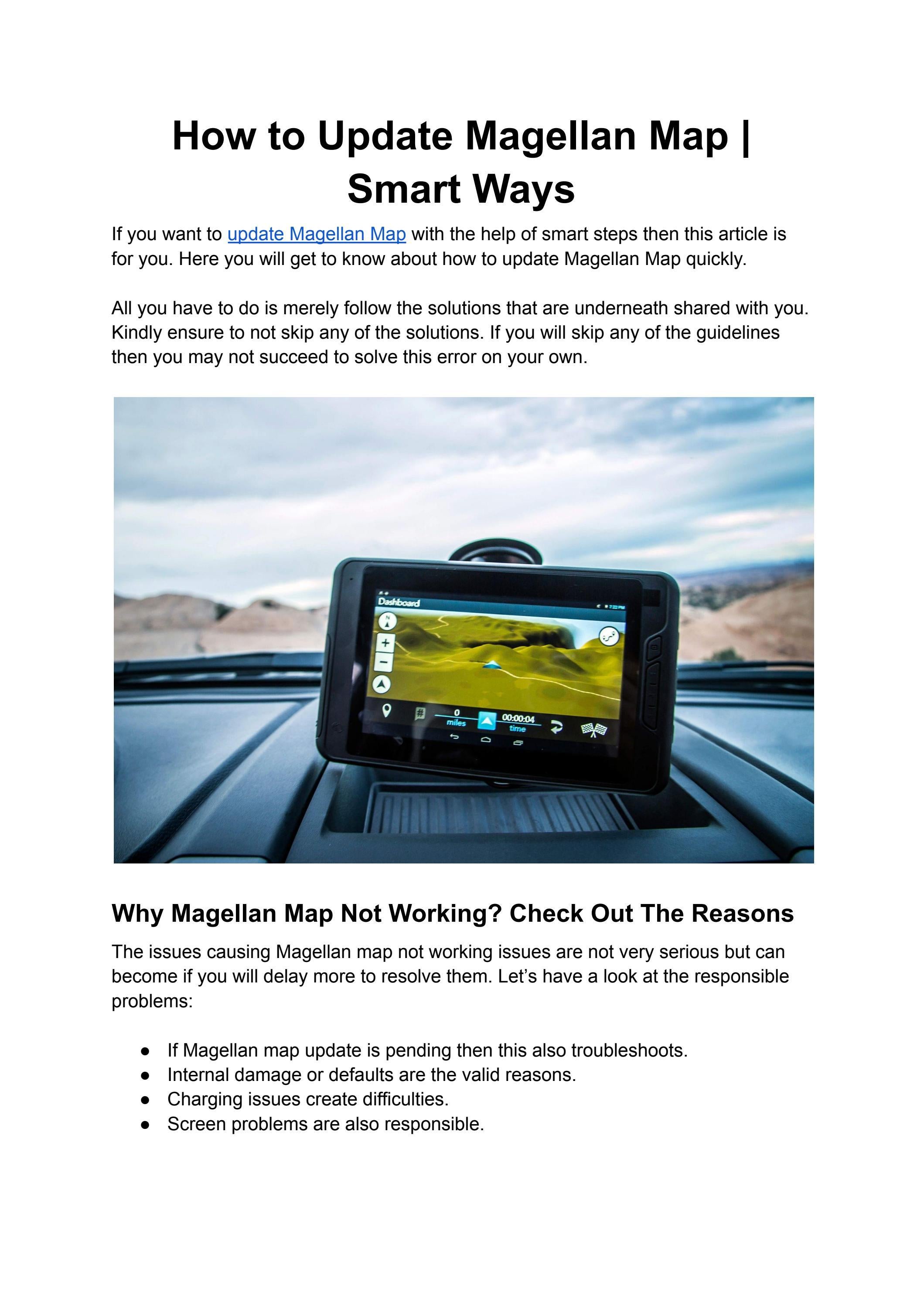 How to Update Magellan Map Smart Ways by GPS Contact Number Issuu