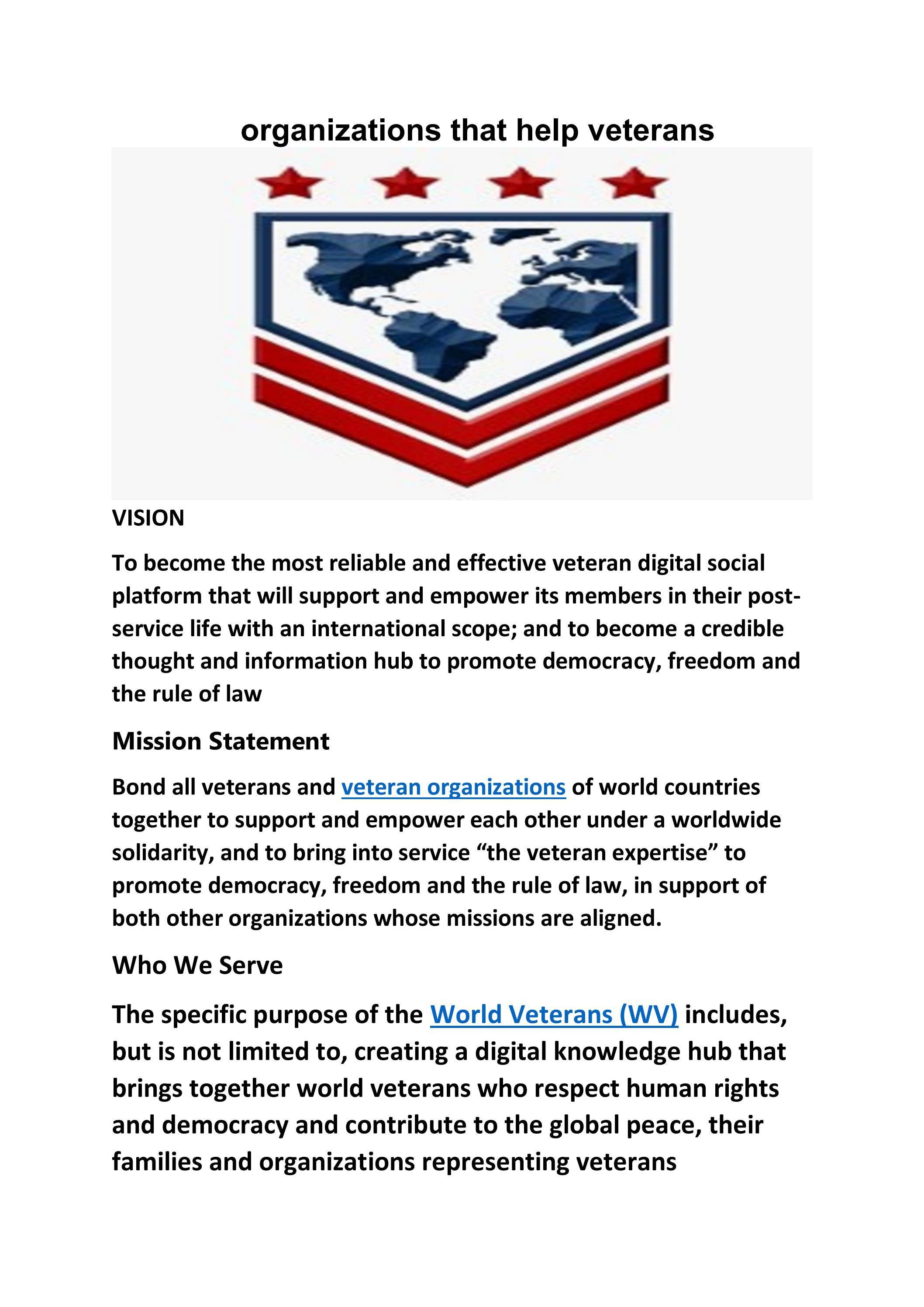 organizations that help veterans by Issuu