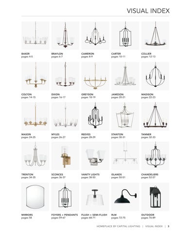Capital Lighting 2022 Catalog 灯饰目录 · HomePlace by 第 3 页