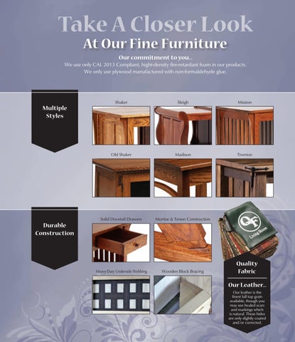 E & G Amish Furniture 家具目录 · 2022 Quality Fabrications - E&G Amish 家具 第 2 页