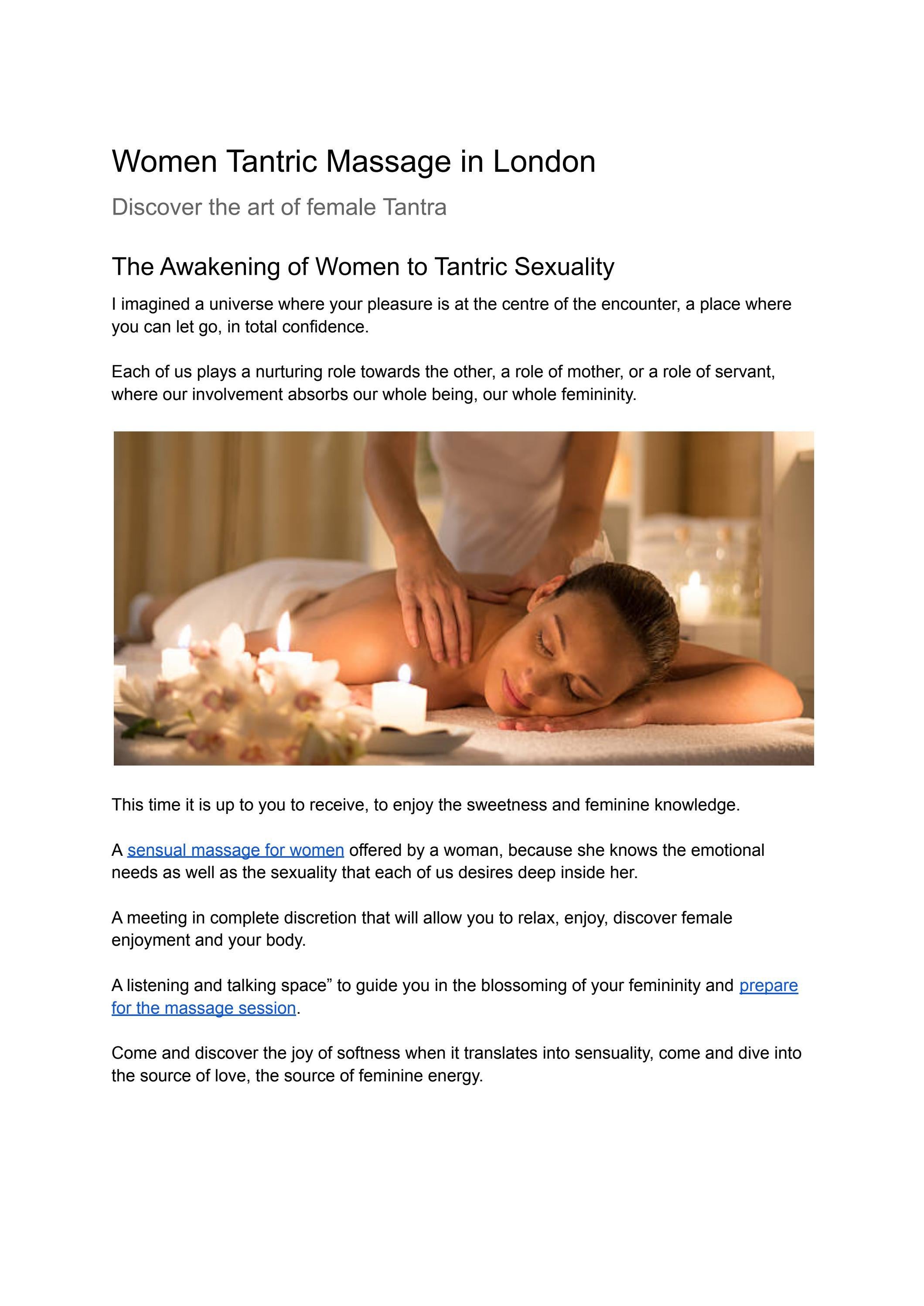 Women Tantric Massage in London pic