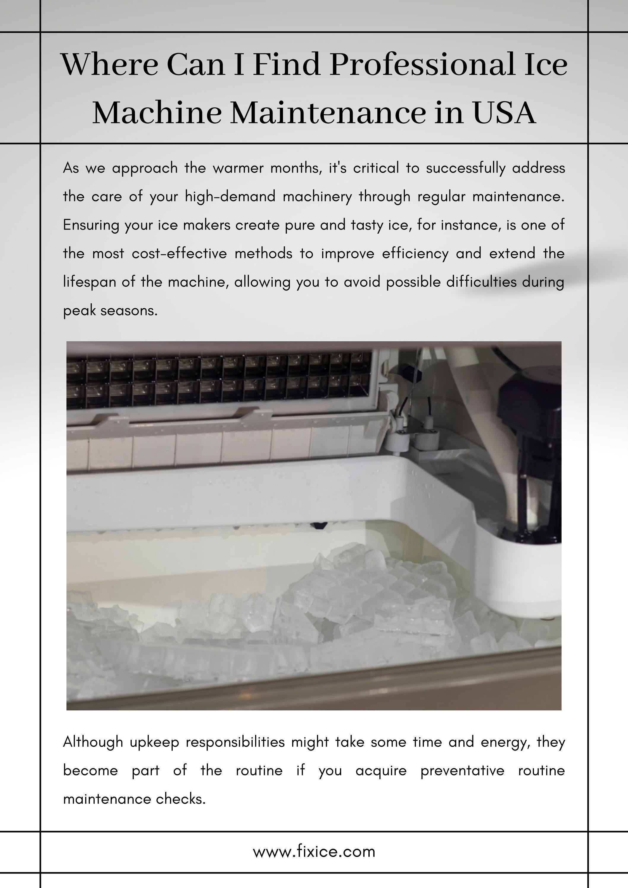 Where Can I Find Professional Ice Machine Maintenance in USA by Issuu