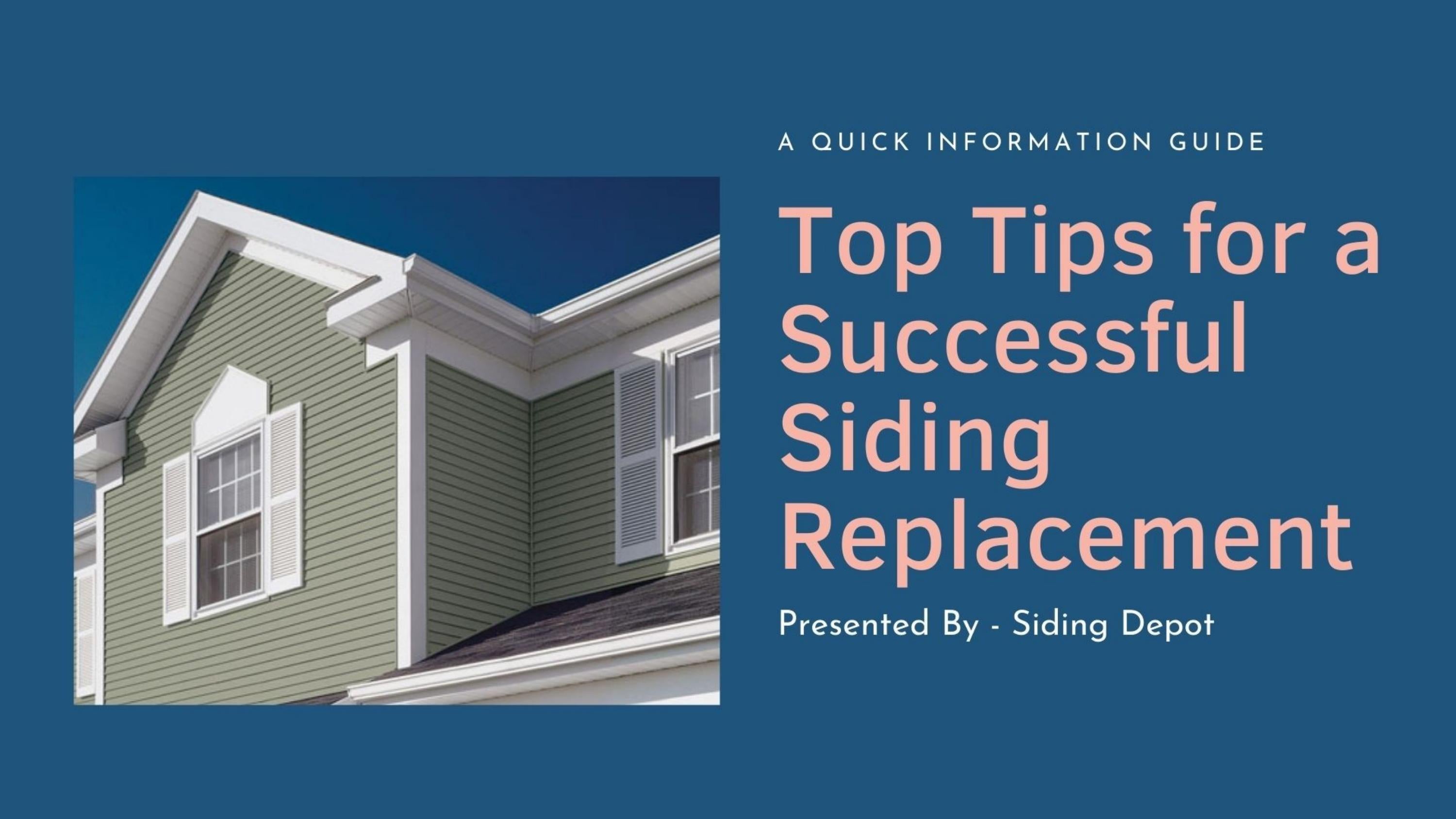 Top Tips for a Successful Siding Replacement by Siding Depot Issuu