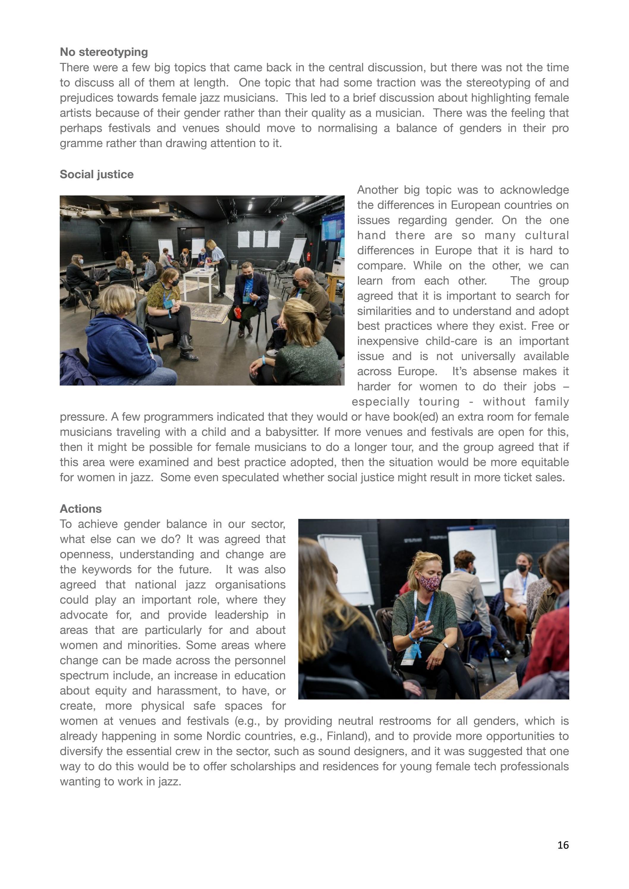 Report Of The European Jazz Conference 2021 By EJN Europe Jazz Network 