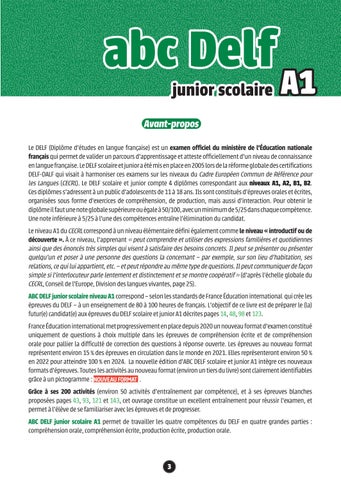 ABC DELF Junior Scolaire A1 by CLE International - Issuu