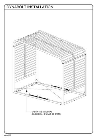 ASSEMBLY INSTRUCTION SOMBRERO LOUNGEBOOTH ALUMINUM SLATS 第 11 页