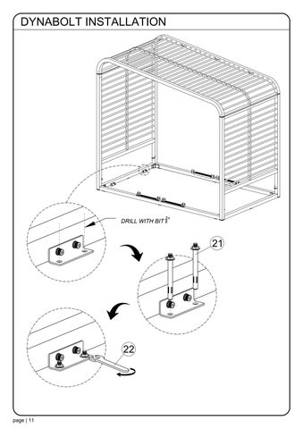 ASSEMBLY INSTRUCTION SOMBRERO LOUNGEBOOTH ALUMINUM SLATS 第 12 页