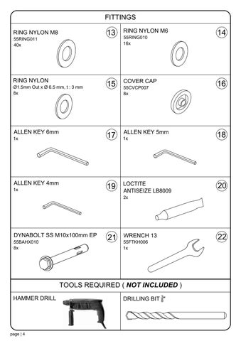 ASSEMBLY INSTRUCTION SOMBRERO LOUNGEBOOTH ALUMINUM SLATS 第 5 页