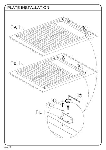 ASSEMBLY INSTRUCTION SOMBRERO LOUNGEBOOTH ALUMINUM SLATS 第 7 页
