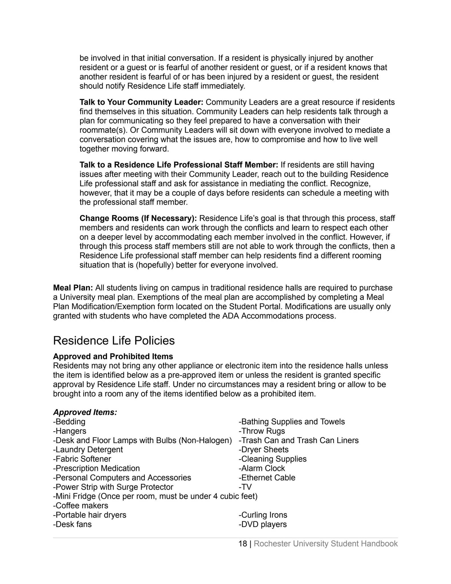 Rochester University 2021-22 Student Handbook by Rochester Christian ...