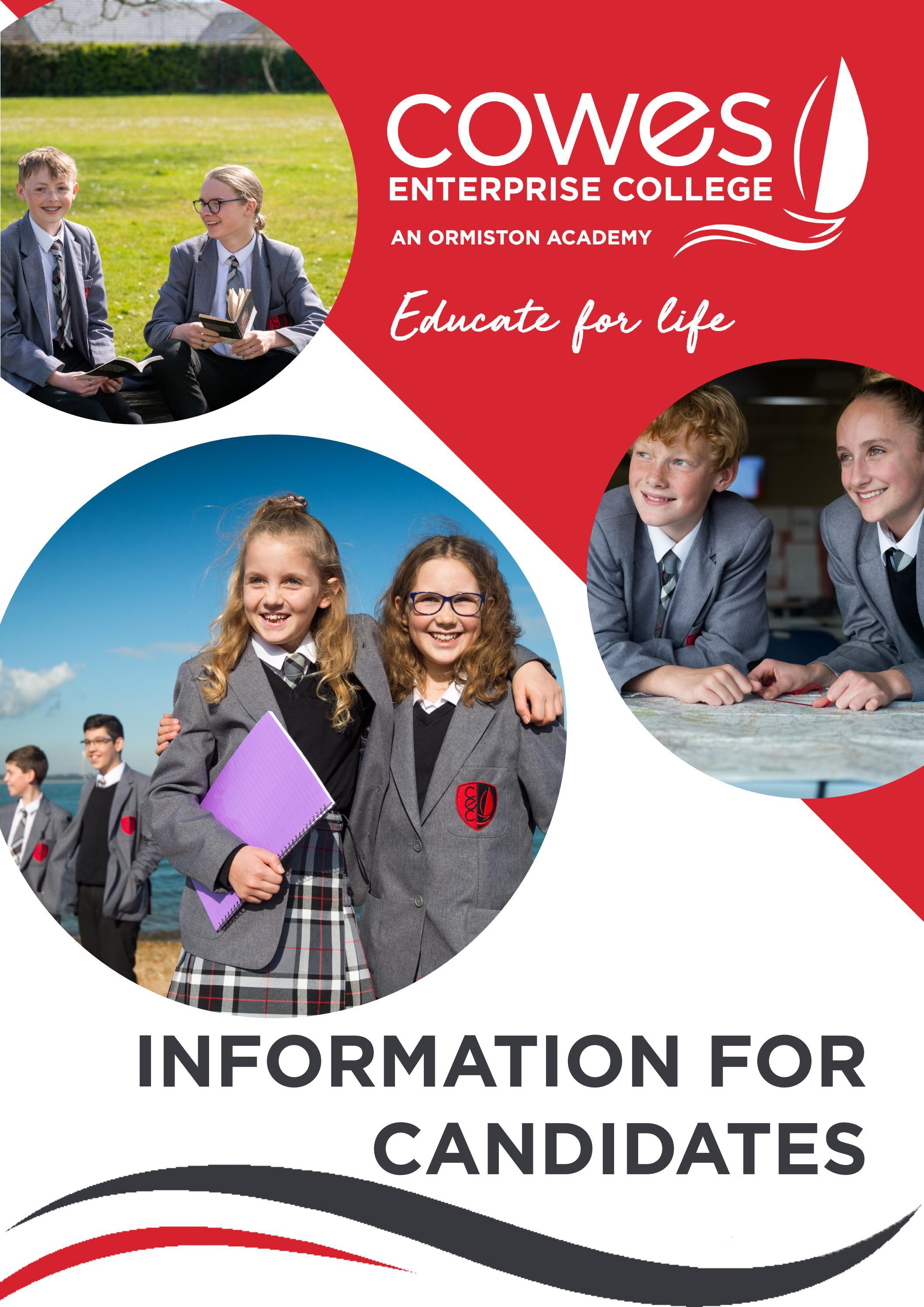 Information for Candidates by Cowes Enterprise College - Issuu