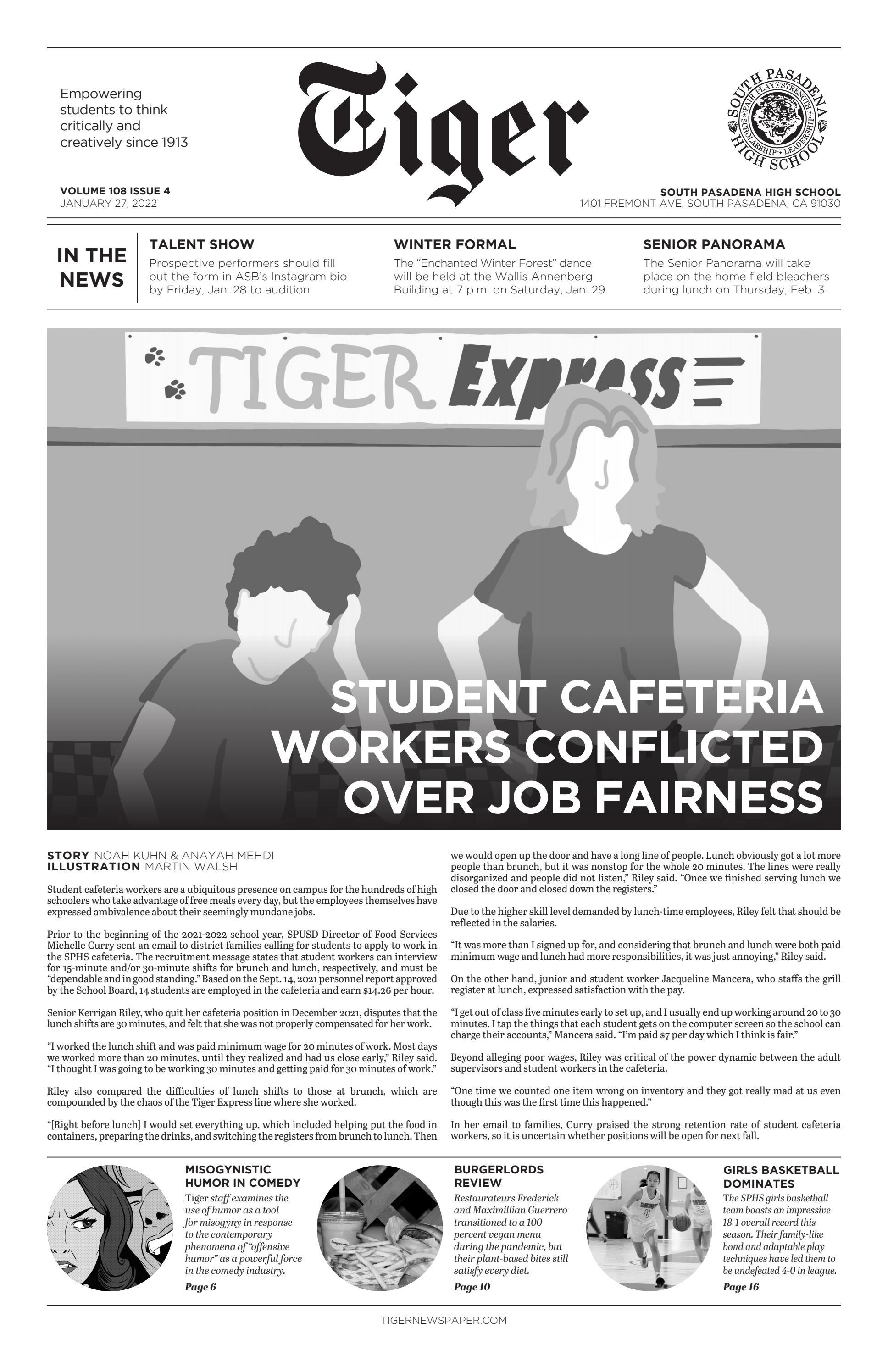 Tiger Newspaper January 22 By Tiger Newspaper Issuu