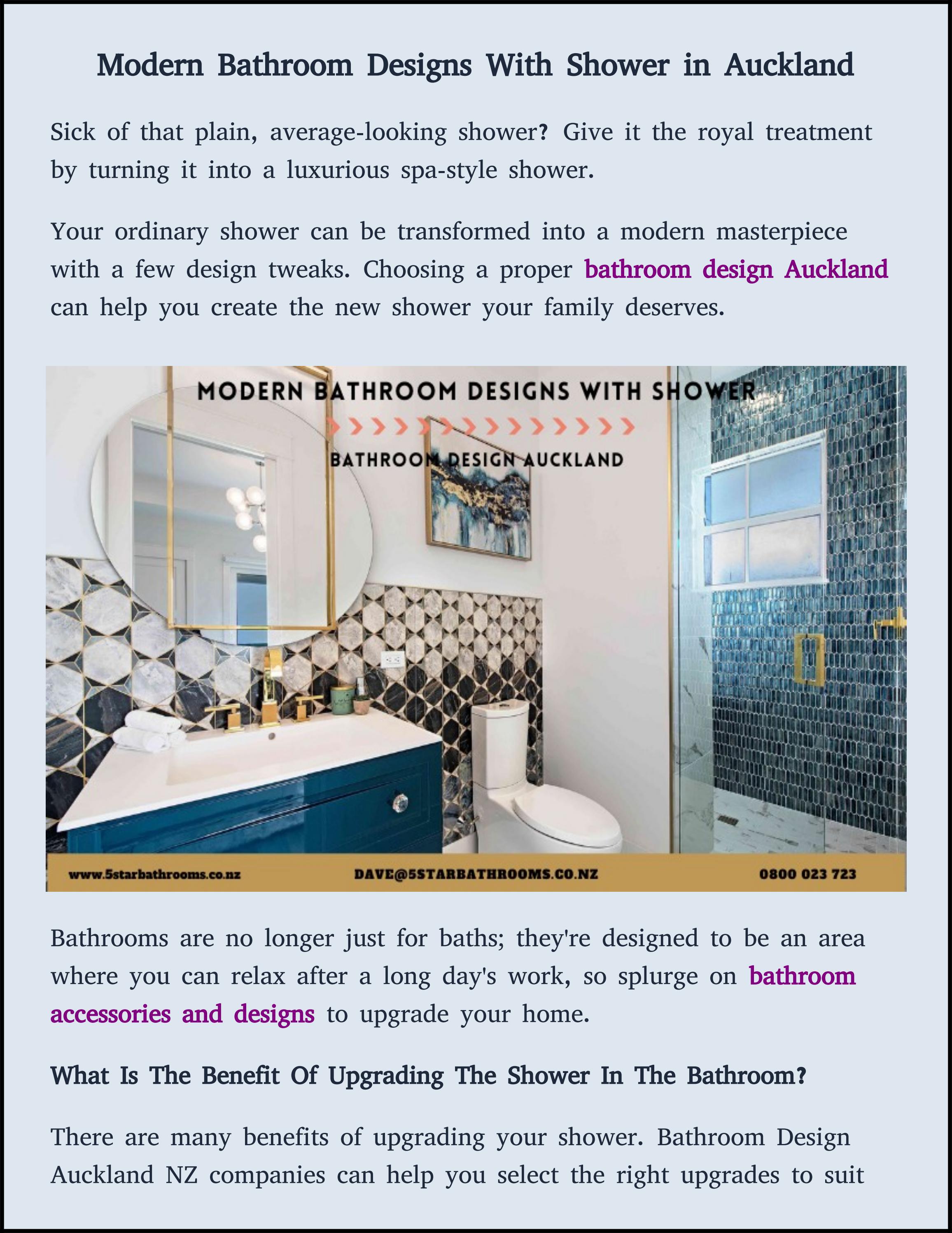 Small bathroom designs With shower in Auckland NZ by 5star bathrooms