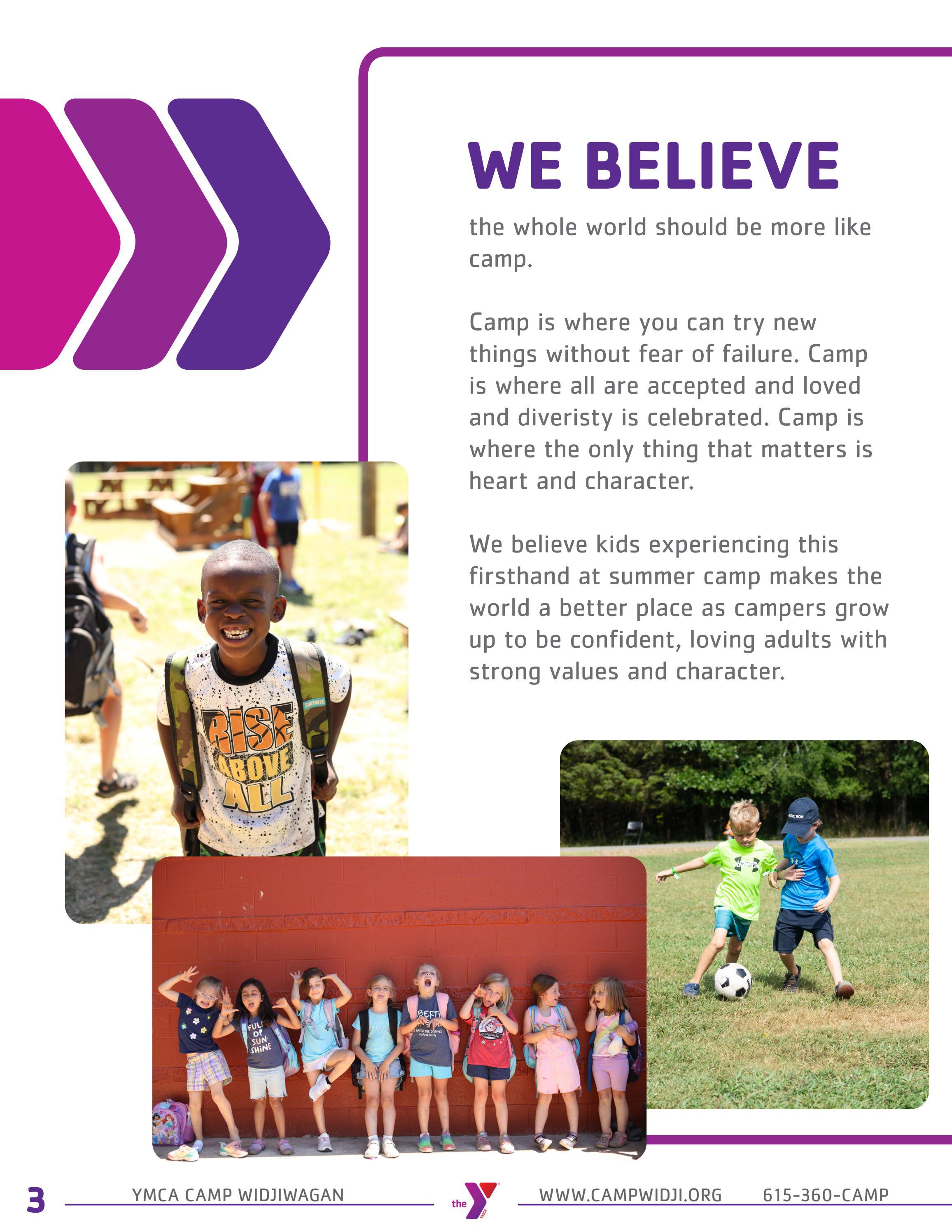 2022 YMCA CAMP WIDJIWAGAN SUMMER BROCHURE by YMCA of Middle Tennessee