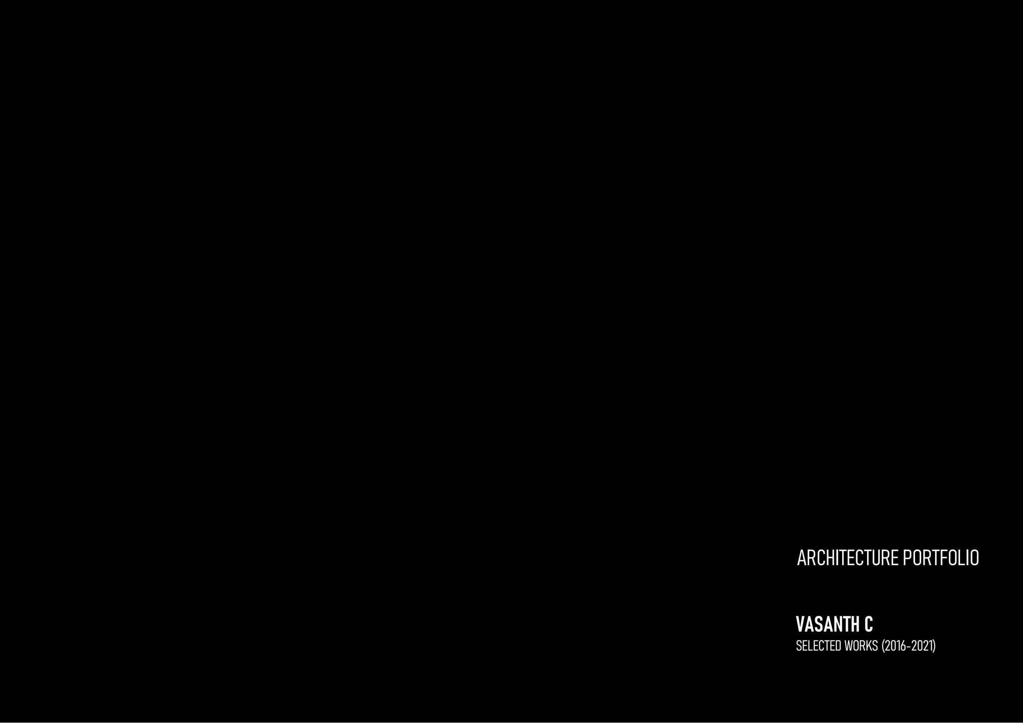 Graduate Architecture Portfolio 2021 by Vasanth - Issuu